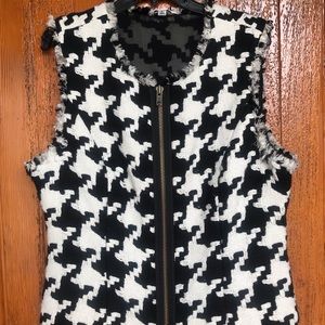CABI Black and White Vest